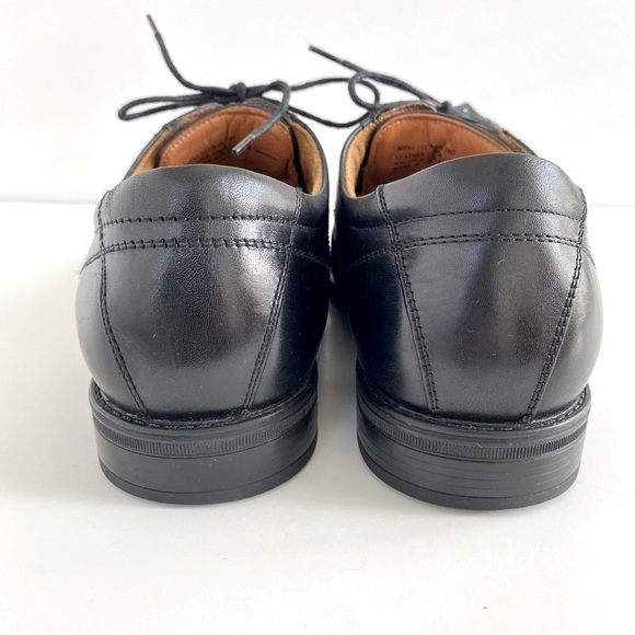 FLORSHEIM Black Leather Midtown Cap Toe Oxford Lace Up Shoes Men's 10D - Picture 10 of 13